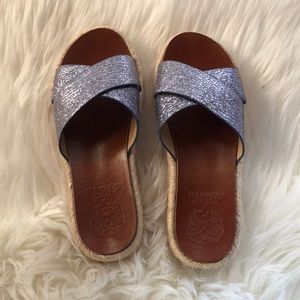Vince Camuto Carran Slides Metallic  Size 5M